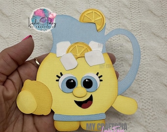 Lemonade Fruit Food Premade Scrapbook Layouting Embellishment Paper Piecing Die Cut handmade