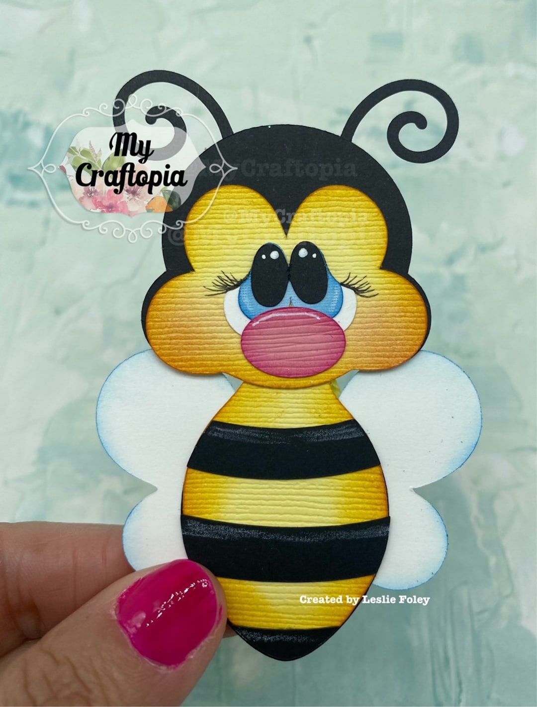 Spring Bee Premade Scrapbooking Embellishment Paper Piecing 3D Card Die ...