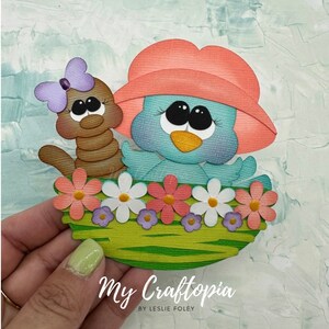Spring Bird Premade Scrapbooking Embellishment Paper Piecing Die Cuts Card Scrapbook