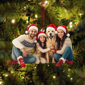 Personalized Family Photo Ornament, Custom Acrylic Christmas Ornament, Couple Gift,Family Ornaments 2025,Holiday Keepsake, Custom Photo Gift
