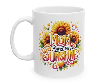 Keramische mok Sunshine Floral - Perfect cadeau voor theeliefhebbers, koffieliefhebbers, housewarming, verjaardagen, Moederdag