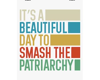 Plakat matowy „Rozbij patriarchat”: feministyczna sztuka ścienna