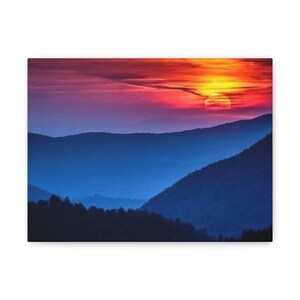 Stretched Canvas Wall Art, Sunset Landscape Print, Home Decor, Art for Living Room, Gift for Nature Lovers