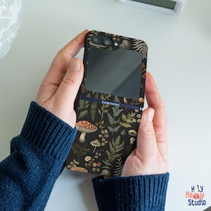 Custodia funghi ed erbe per Samsung Z Flip 6 4 3 Moto Razr 2024 Google Pixel 9 Pro Fold Moto Razr 40 50 Ultra Samsung Z Fold 4 5 3 5g hm20