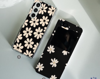 Daisies case for Samsung Z Flip 6 4 3 Samsung Z Fold 5 4 3 5g Moto Razr Plus 2024 Google Pixel 9 Pro Fold Moto Razr 40 50 Ultra hm10