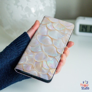 Abalone Shell wallet case for Google Pixel 10 9 Pro XL Moto G 2026 Power G Stylus Pixel 8a 9a 7a 6a Pixel 8 7 6 Pro hm8