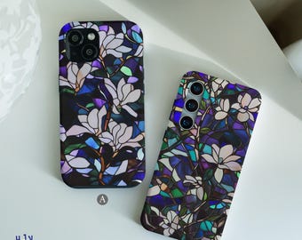 Stained Glass case for OnePlus 13 13r 12r Google Pixel 6 8 Pro 4a 5g Pixel 9 6a 8a 5 Pixel 9 Pro XL OnePlus 10 Pro Nord OnePlus 8t 11 9 hm15