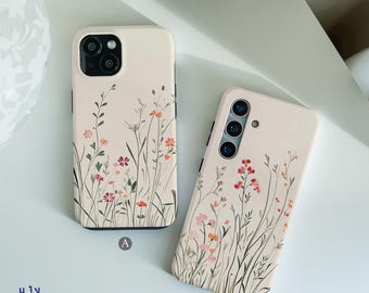 Wildflowers case for Samsung Galaxy S22 S24 Ultra Samsung A55 5g A35 Samsung S20 S10 Note 20 Samsung A15 A05 A16 A54 Samsung S21 FE hm3