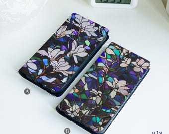 Magnolia wallet case for iPhone 17 pro max 11 16 14 15 Pro Max iPhone 12 13 Pro Samsung S26 S25 Plus S23 S21 fe S24 Ultra A17 A53 A35 hm15
