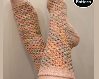 PDF digital de tejido y crochet: patrones de calcetines, ebook de punta a punta, calcetines de lana calentitos, descarga instantánea, tejido DIY