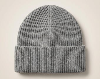 Patrón de gorro acanalado | Gorro de invierno sin costuras (PDF) | Gorra unisex | Montaje tubular clásico acanalado 1x1 | Descarga digital instantánea