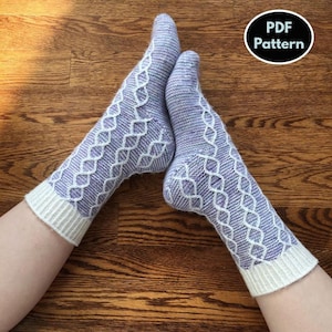 Sock Knitting Patterns – Toe-Up & Cuff-Down Designs, Wool Socks, Digital PDF, Instant Download, DIY Knitting Pattern