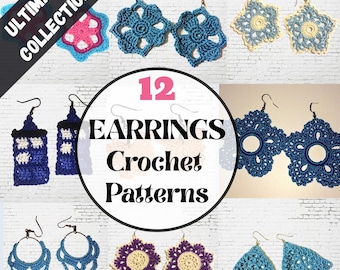 Crochet Earring Pattern PDF Tutorial - DIY Boho Earrings, Instant Digital Download, Beginner-Friendly, Handmade Jewelry Craft Guide Tutorial
