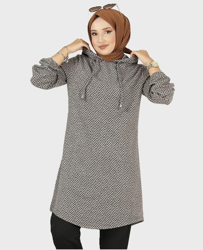 chinese dress ladies Tuba Long Tunic for Muslim Women  Modest Hidden Button Shirt, Elegant  Loose Fit Blouse, Hijab-Friendly Muslim Clothing,Beige, Size:M at Amazon  Women's Clothing store