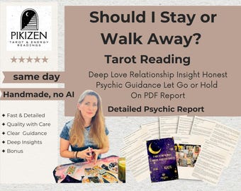 Love Tarot Reading – Should You Stay or Walk Away? (PDF)