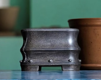 Handmade Bamboo & Ceramic Bonsai Pot
