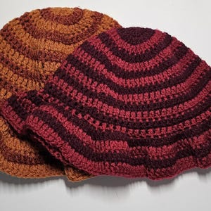 Crochet Wavy Brim Hat