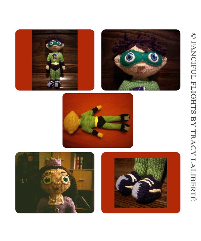 Super Hero Doll, Super Hero Toy, Doll Knitting Pattern, Amigurumi Super Hero, Knitted Super Hero Pattern Instant PDF digital download image 1