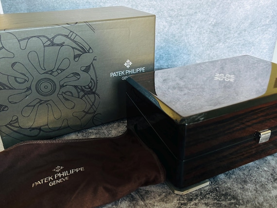 Vintage Patek Philippe Watch Box Set, Luxury Wooden Watch Case