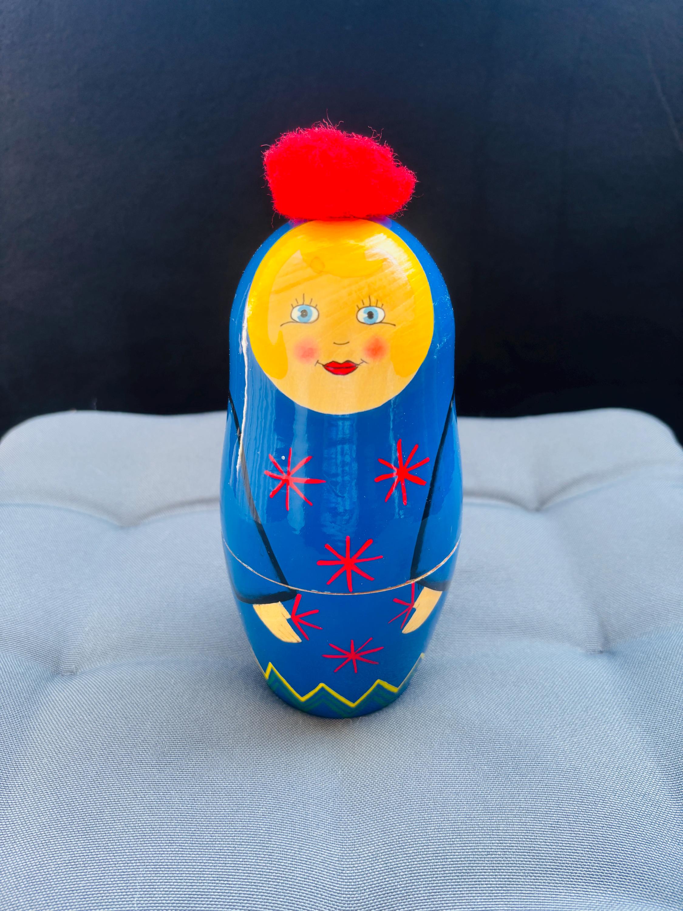 Poupées Russes Gigognes IKEA Vintage Par Maria Vinka, Matryoshka Babushka Années 1990
