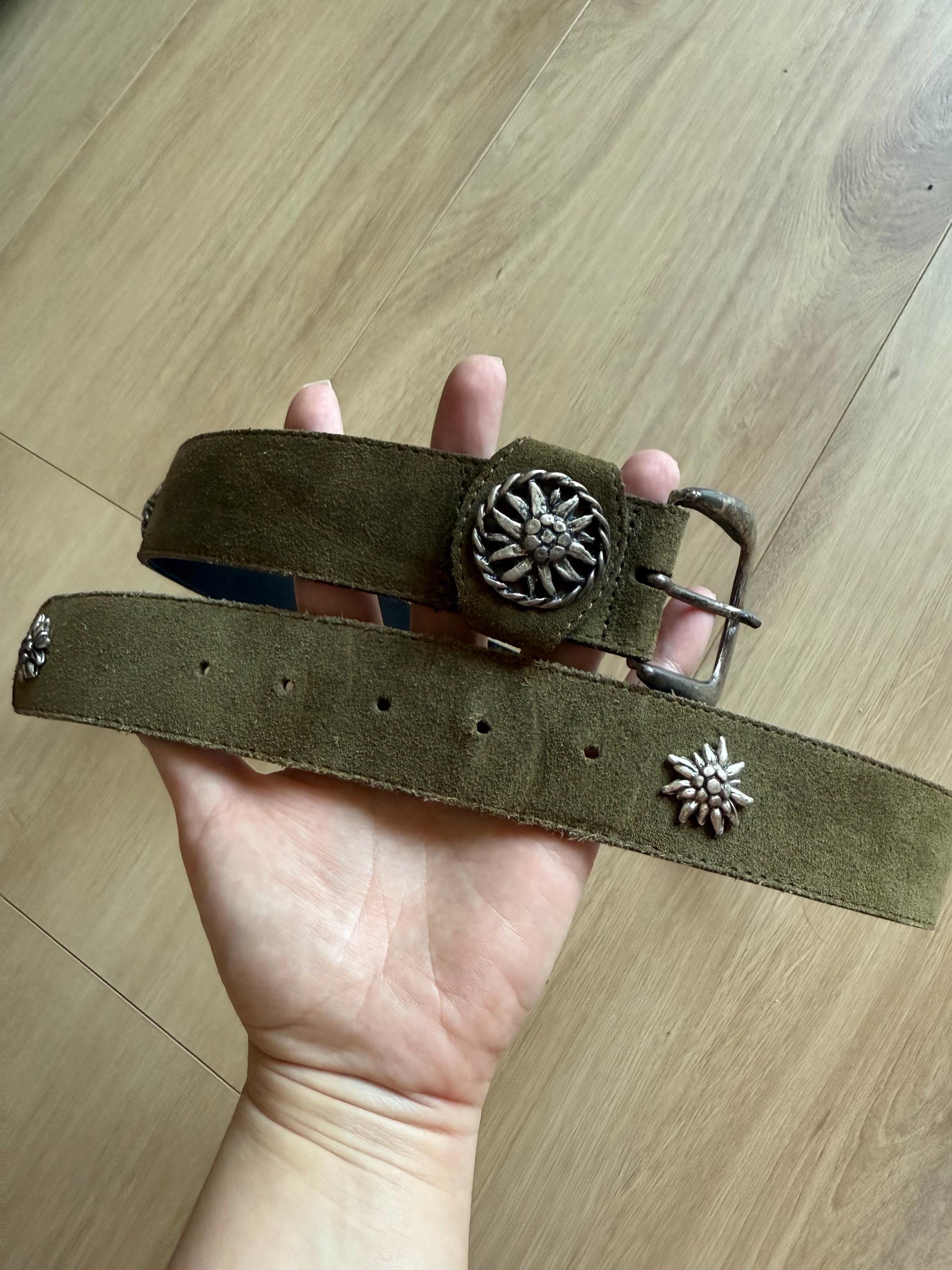 Cintura Larga Vintage In Ecopelle Per Donna - Decorazione Vestiti - Elastica Con Fibbia Metallo - Girovita 68-85 Cm - Foto 2