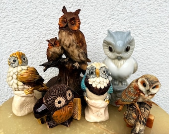 フクロウの置物コレクション フクロウ10体セット ヴィンテージ