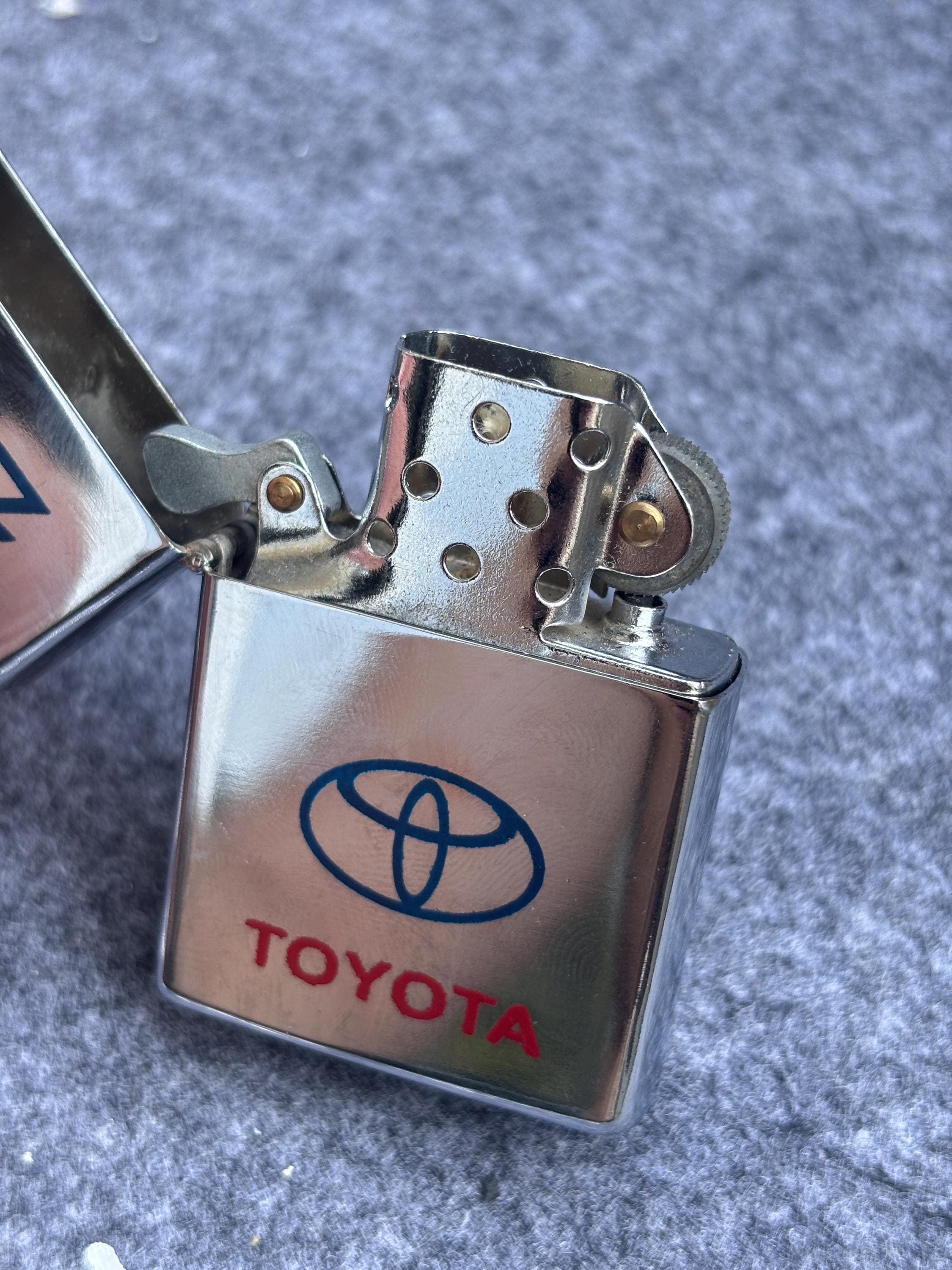 Vintage Zippo Lighter With Toyota Logo - Etsy