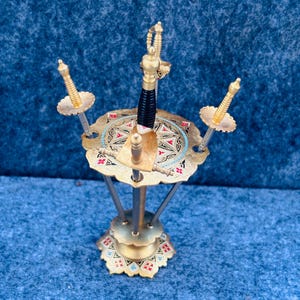 Vintage MCM Mini Sword Cocktail Picks 4 Picks 1960’s Toledo Spain