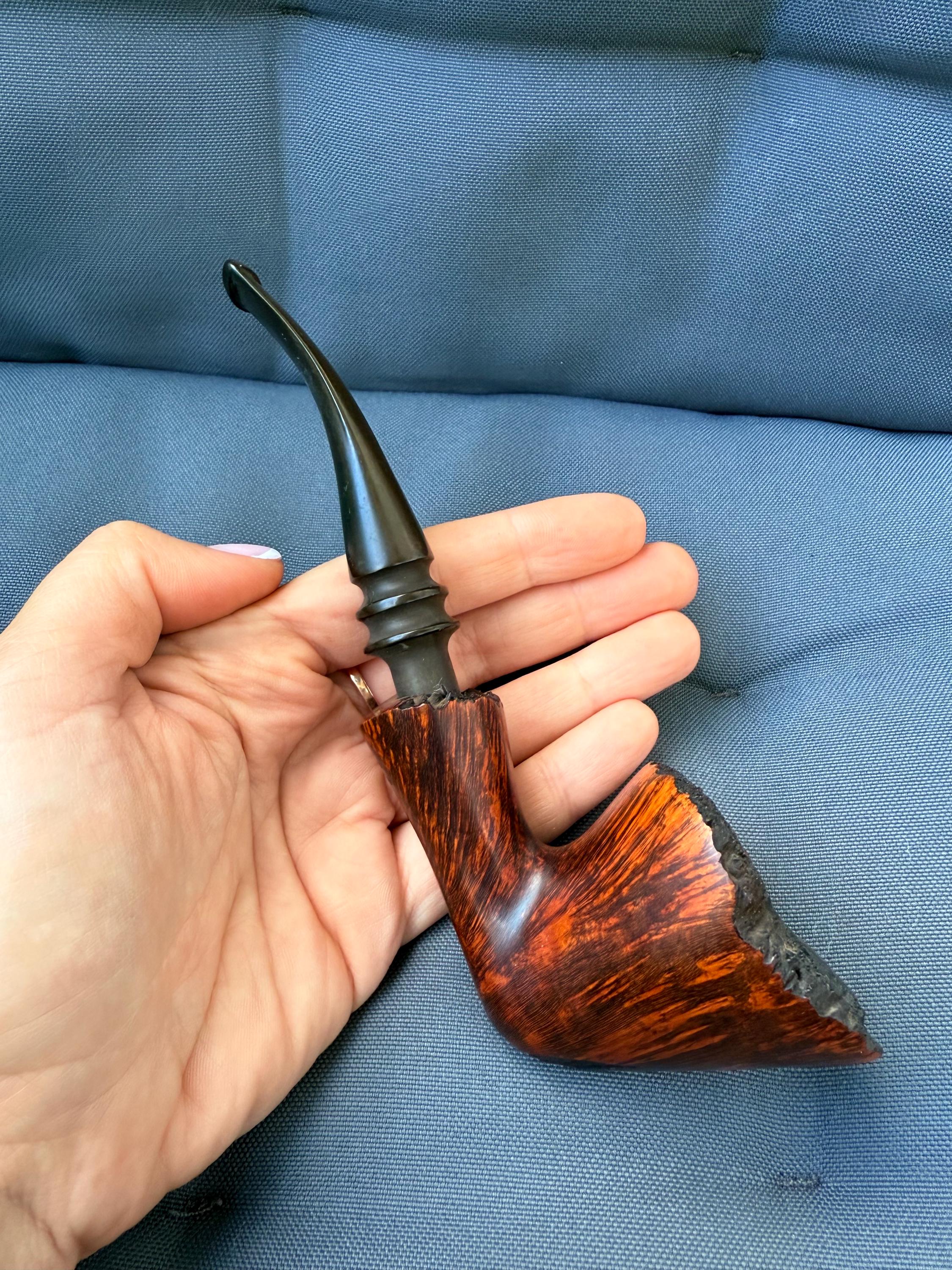Søren Hand-carved Briar Smoking Pipe – Danish Vintage Freehand 