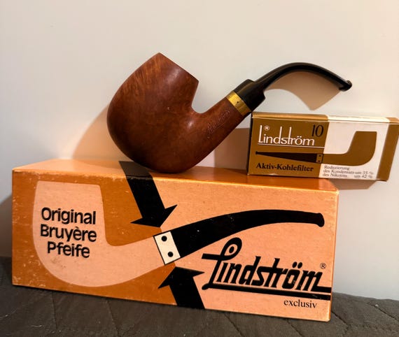 Pipa de fumar Lindström Original Bruyère Pfeife, fabricada por la empresa  alemana Lindström. (P88)