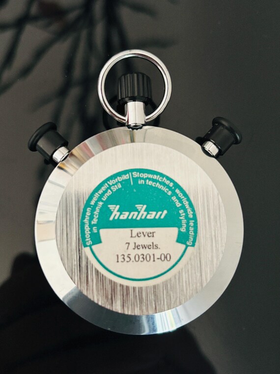 Vintage Hanhart Split-Shot Stopwatch: 1/5 Second,… - image 6