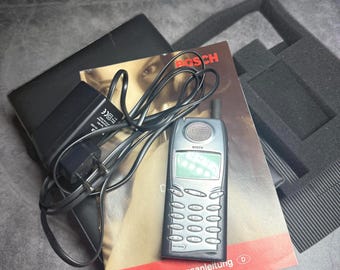 ビンテージ Bosch 909 Dual S 携帯電話 - フルセット - 動作確認済み、充電可能 - 希少なコレクターズアイテム - レトロテクノロジー 1999