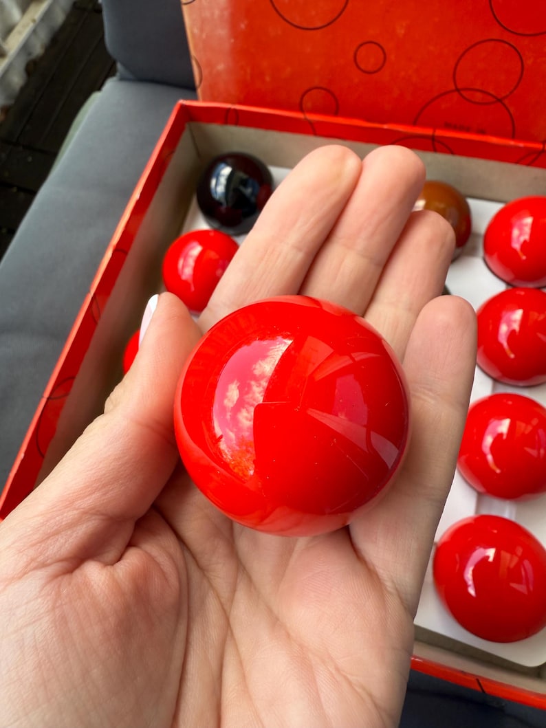 Vintage Aramith Bakelite Snooker Ball Set – Belgian Billiard Balls ...