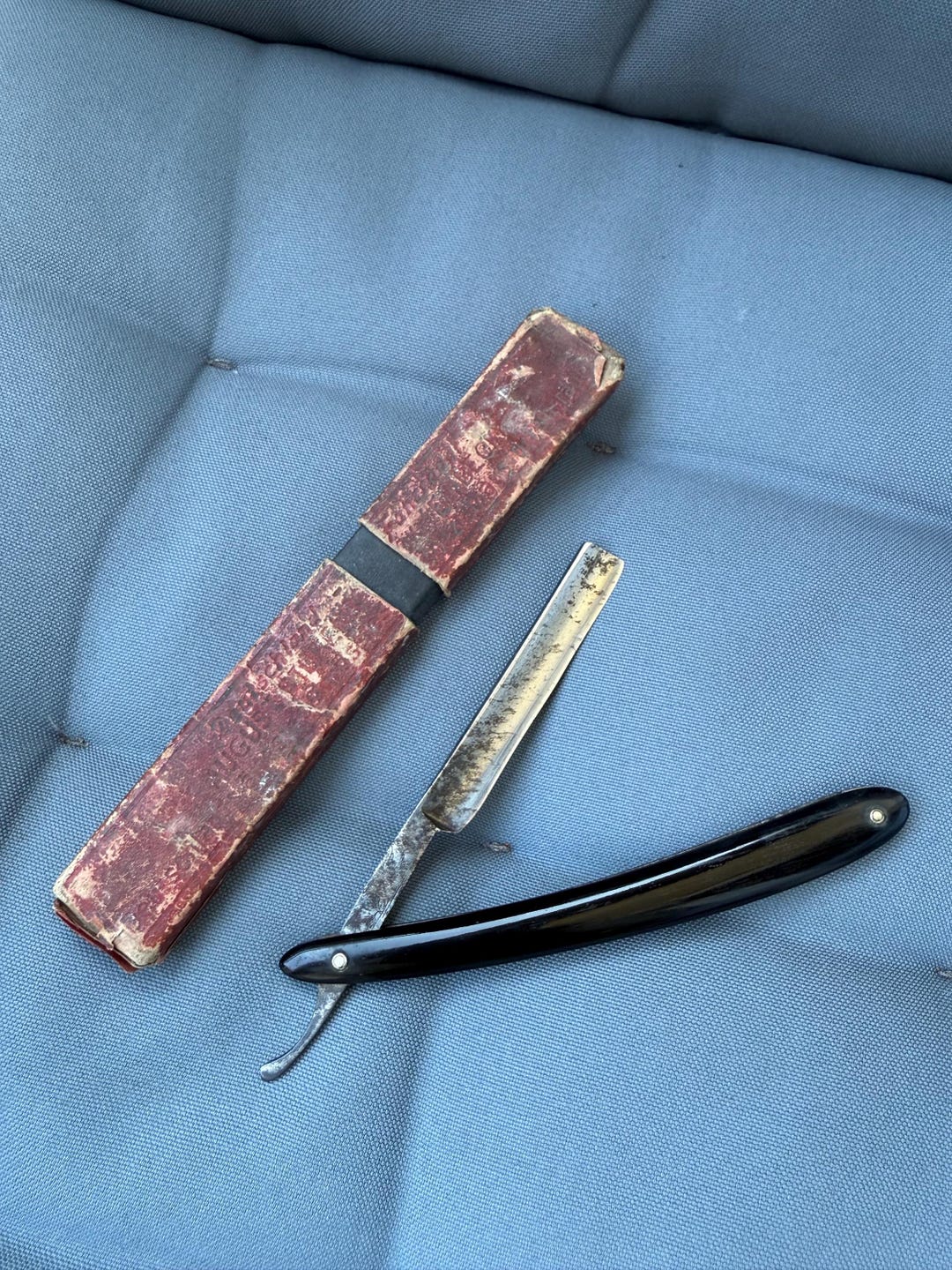 Vintage August Bültmann Straight Razor, Solingen Germany, Engraved ...