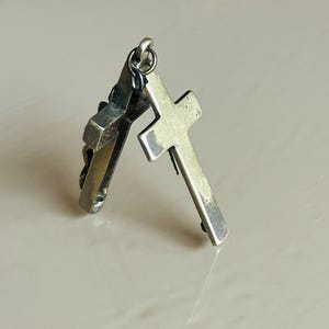 vintage catholic reliquary crucifix cross relic terra catacomb pendant , Germany 1940er , antikes katholisches Reliquiar Kruzifix Kreuz