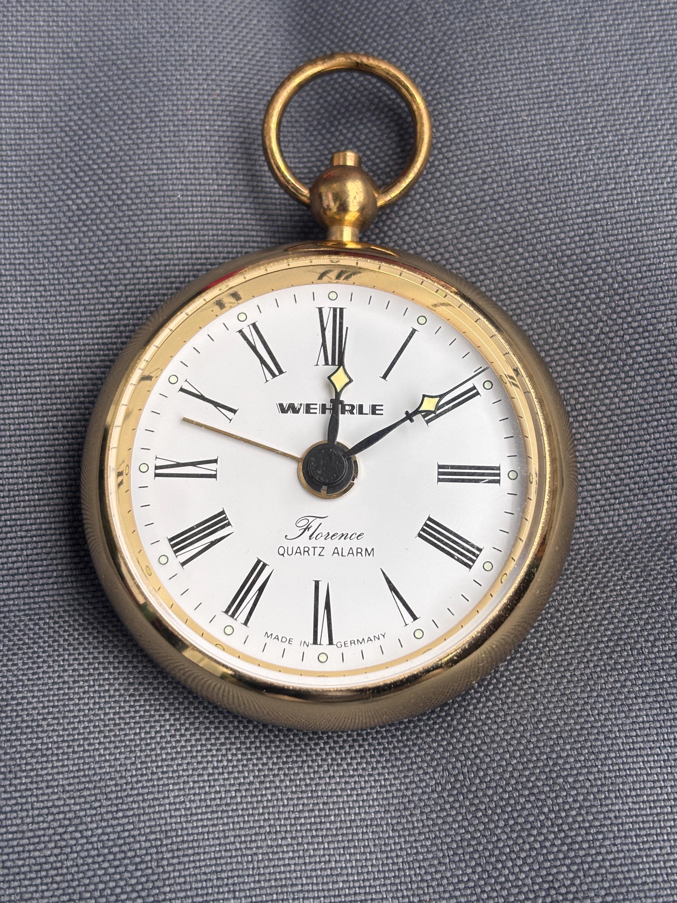 Vintage Florence Pocket Watch by Wehrle | Quartz Movement | Made 