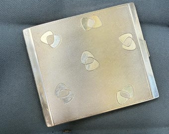 Vintage Silver Plated Cigarette Case Alpacca Hoka Germany