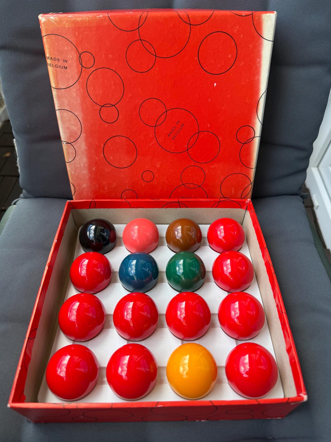 Vintage Aramith Bakelite Snooker Ball Set – Belgian Billiard Balls ...