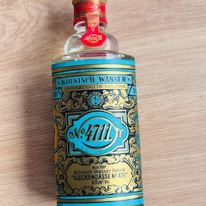 Vintage Germany rare &quot; GLOCKENGASSE Nº 4711 &quot; cologne bottle , Kölnisch Wasser Fabrik , Original EAU DE Cologne , new