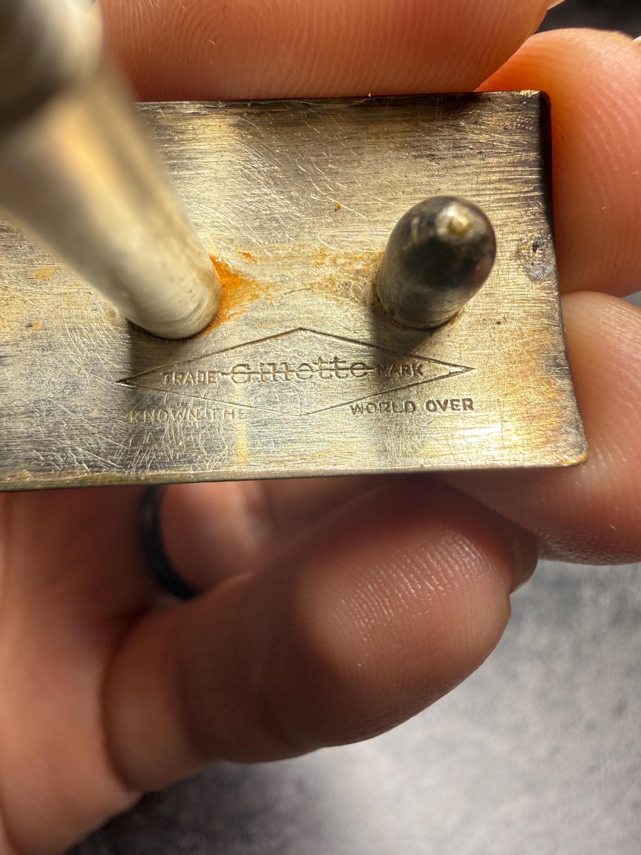 Rare 1918 Antique Gillette Single Ring / Old Type Safety Razor