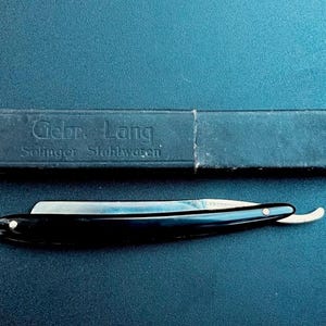 Antique straight razor , Rasoir  Hugo Rader , SOLINGEN ,  antique razor , straight razor , Antikes Rasiermesser