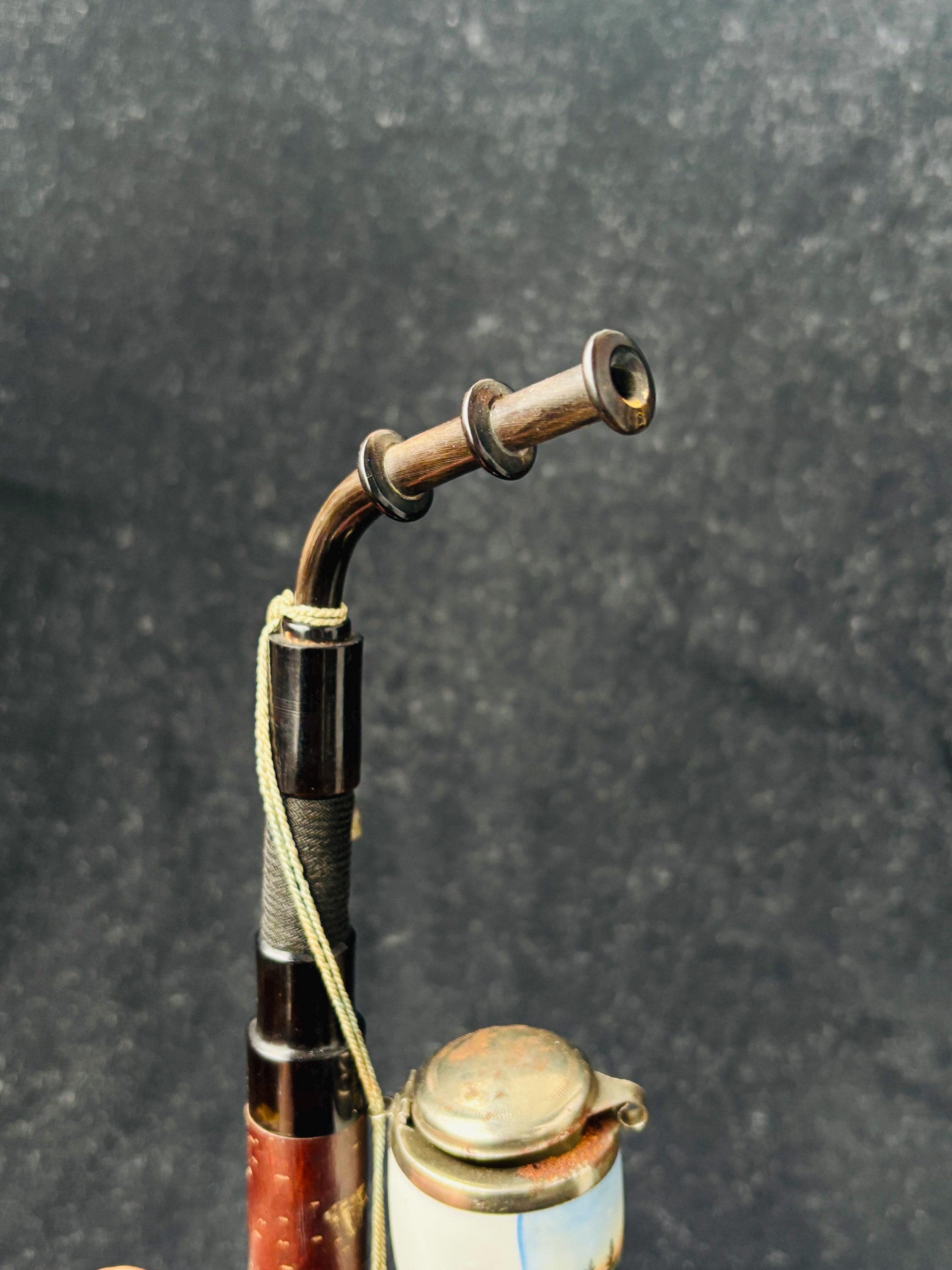 Vintage German Hunter Tobacco Pipe – Deer Motif Smoking Pipe