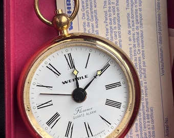 Vintage Remington Quartz Japan Movement Pocket Watch With Embossed