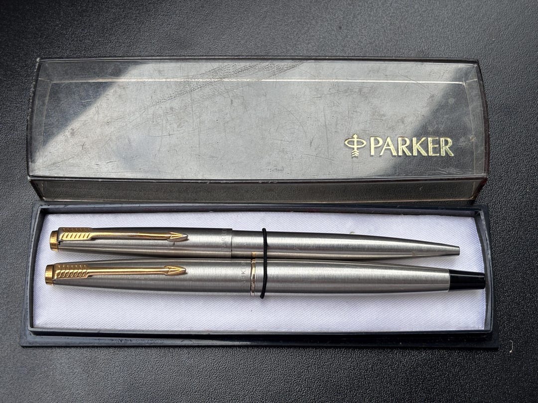 Vintage Parker 45 GT Fountain Pen & Ballpoint Set - USA Made - Etsy