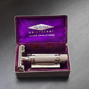 Vintage English Razor, GILLETTE ARISTOCRAT Import D'angleterre
