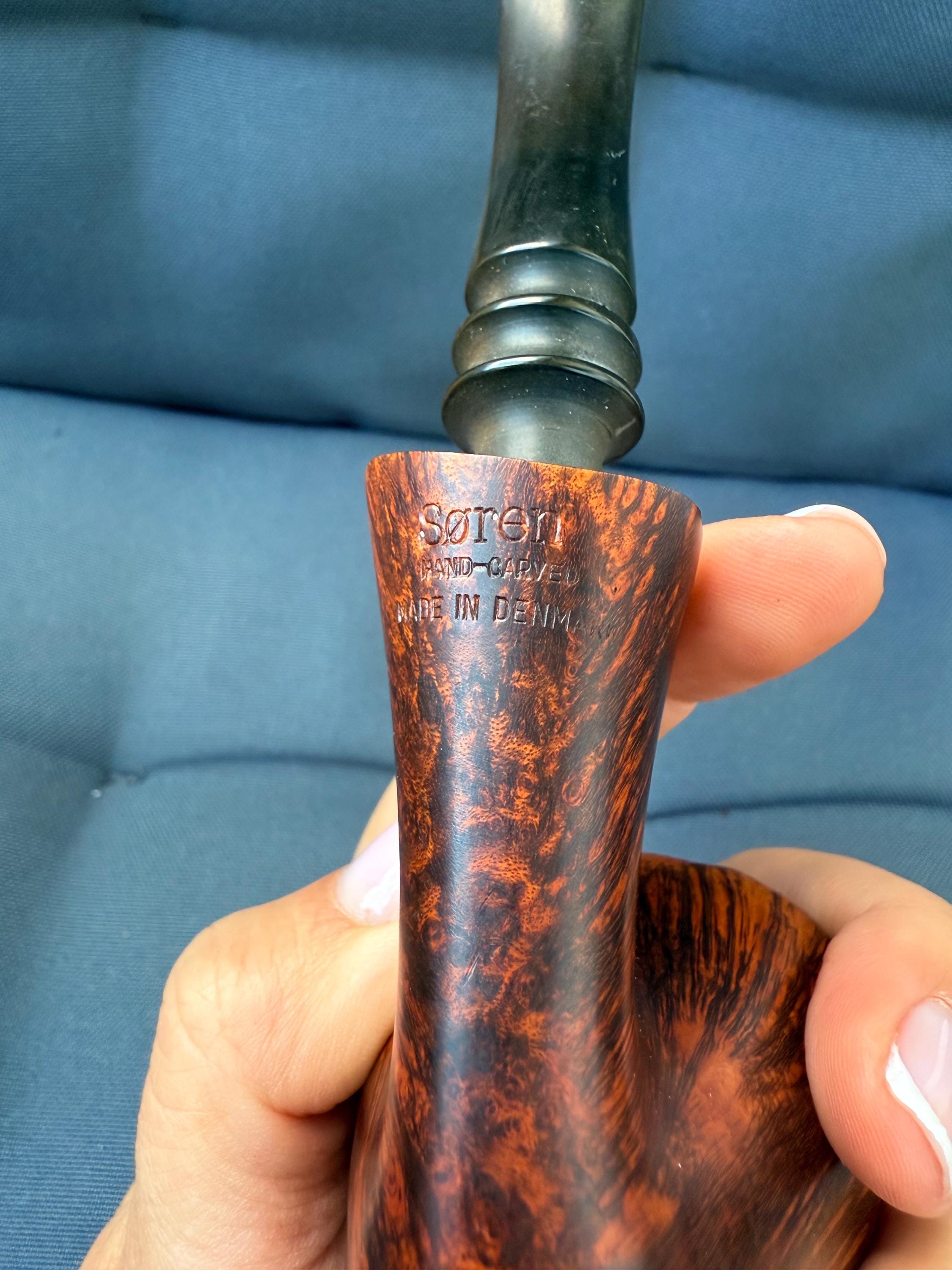 Søren Hand-carved Briar Smoking Pipe – Danish Vintage Freehand 