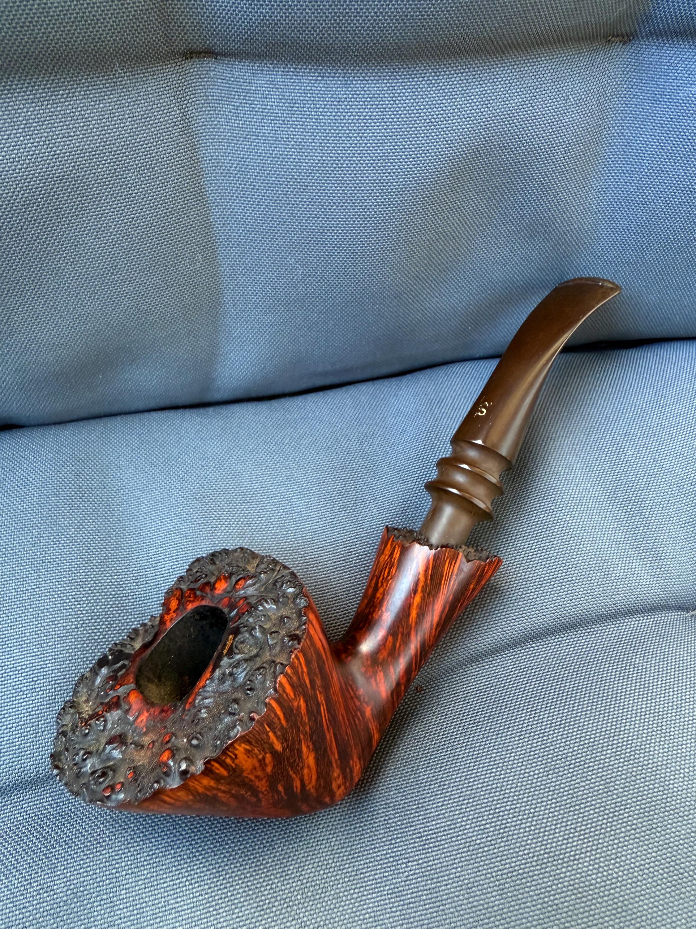 Søren Hand-carved Briar Smoking Pipe – Danish Vintage Freehand 