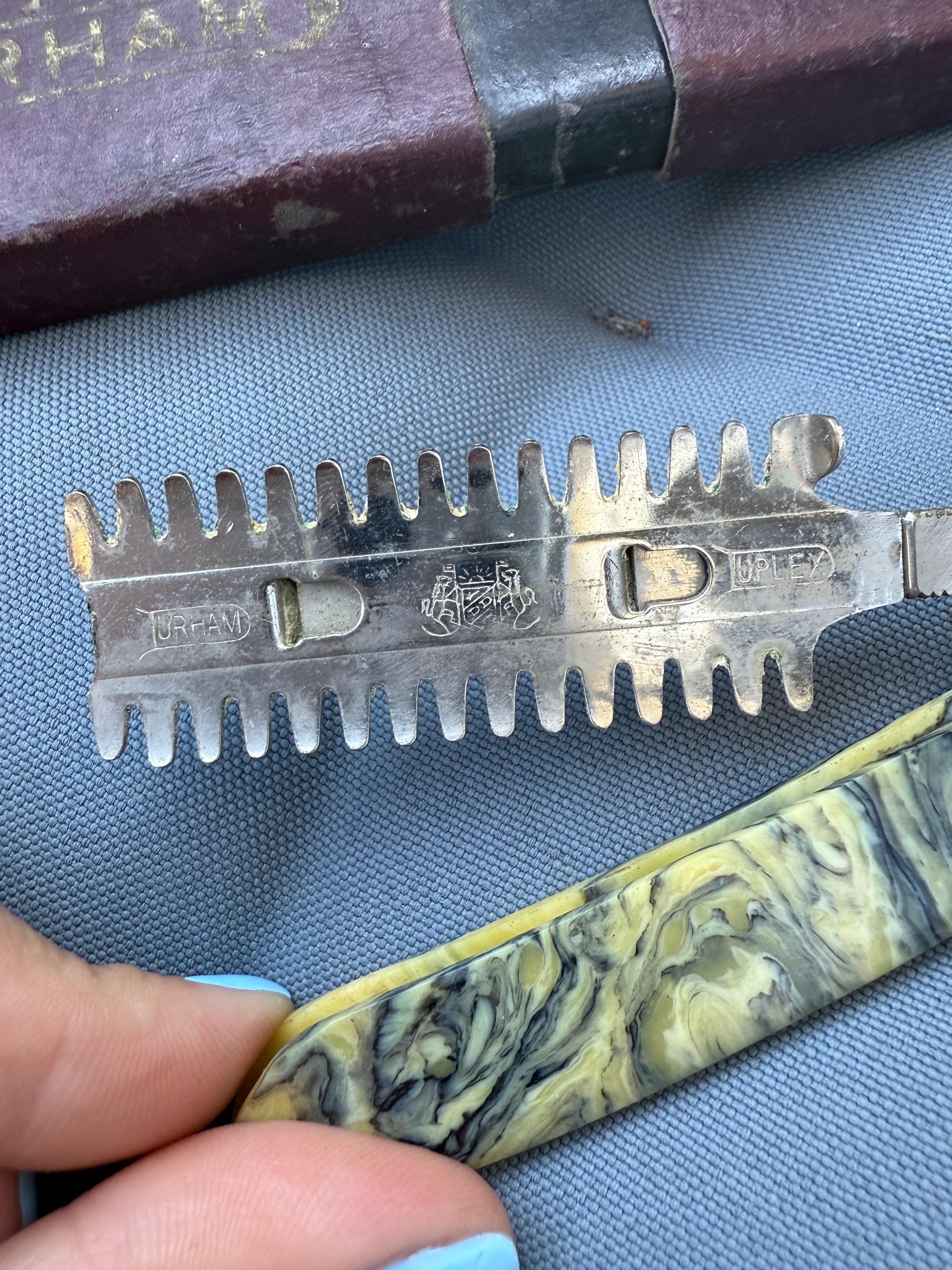 Vintage Durham Duplex Safety Razor in Box, Antique Straight Razor