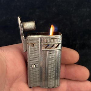 rare antique IMICO STREAMLINE vintage collectible petrol lighter 50s - 60s