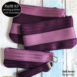 Bolsa del cinturón de seguridad y recarga del trío de pulseras de Cozy Nest Design, DIY,